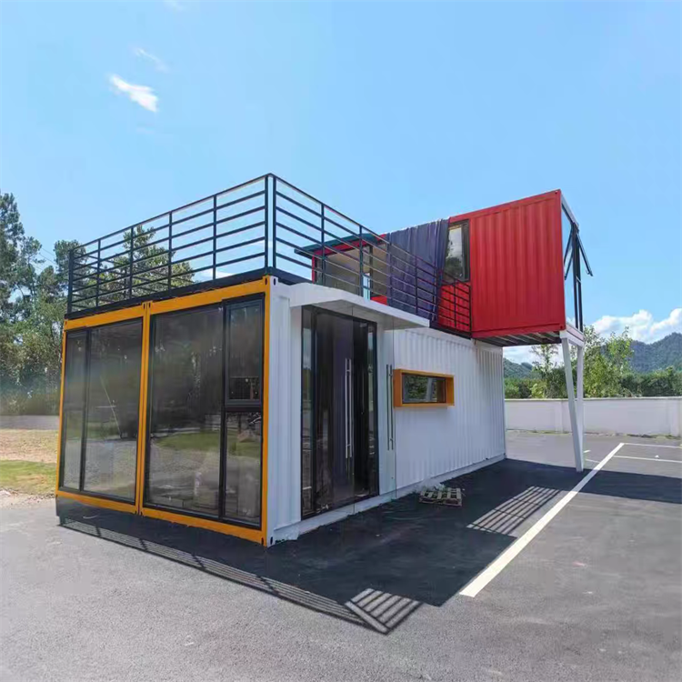 网红集装箱移动房办公室简易可拆卸工地家用住人活动板房玻璃房 - 爱