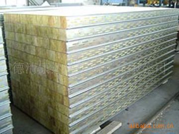 【岩棉夹芯板(图),烘道板,保温板,隔板,防火板,夹心板】价格,厂家,图片,活动房,德清康达净化设备-